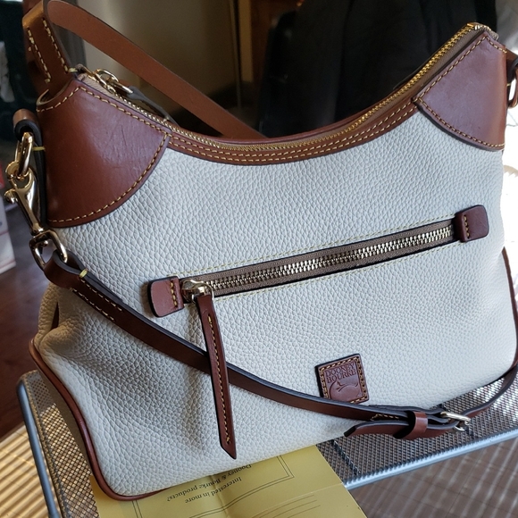 Dooney & Bourke Handbags - Dooney & Bourke Pebble Leather Hobo Bag